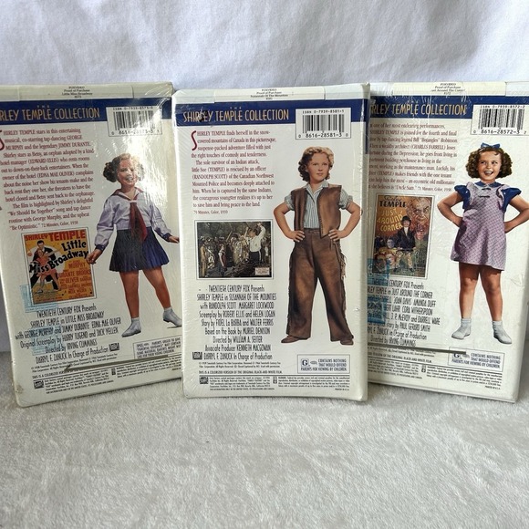 Shirley Temple VHS Lot Brand New In Package Video Tapes Multiple Titles - Picture 3 of 3